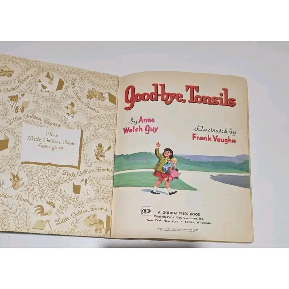 VINTAGE LITTLE GOLDEN BOOK GOOD-BYE TONSILS 1971